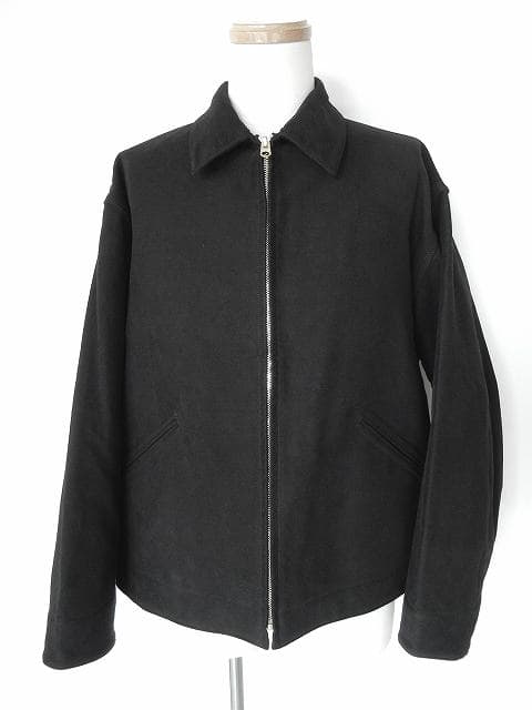モールスキン ジップショートジャケット
