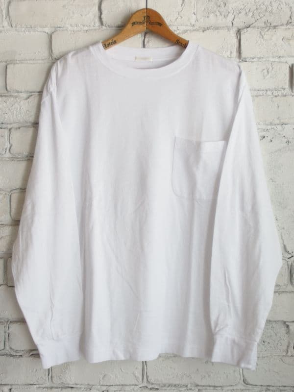 裏毛半袖クルーネックカットソー[ホワイト]