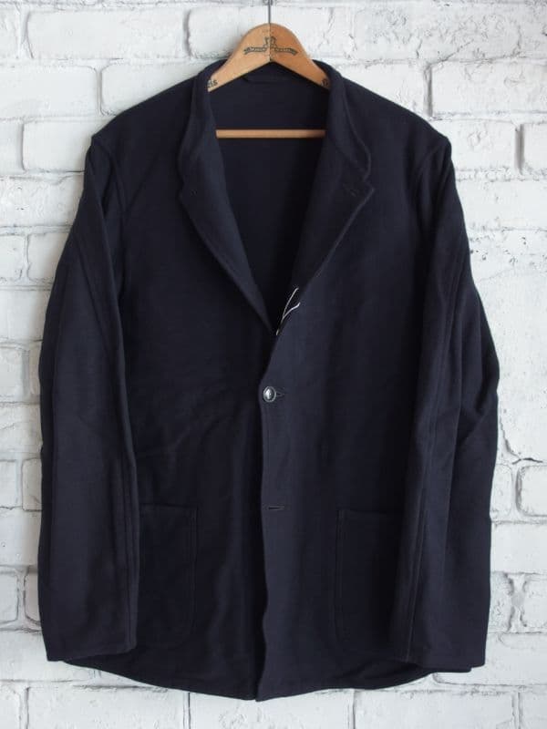 インレイツイルスタンドカラージャケット[ネイビー]