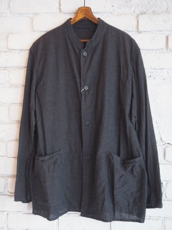 ベタシャンスタンドカラージャケット[チャコール]