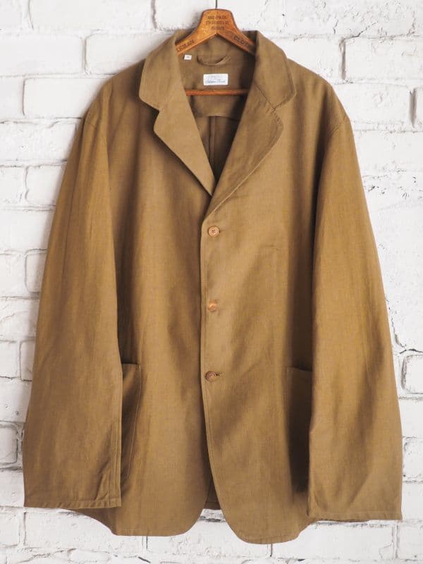 リネンコットンジャケット[カーキ]