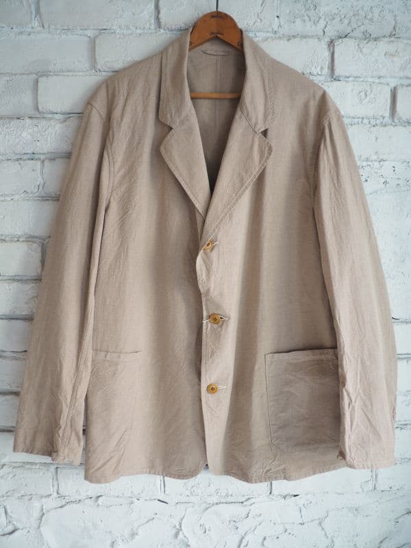 ヨリ杢コットンジャケット[ベージュ]