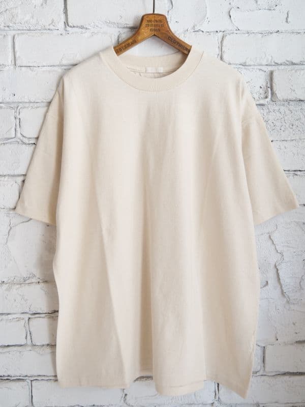 空紡天竺半袖クルーTシャツ[エクリュ]