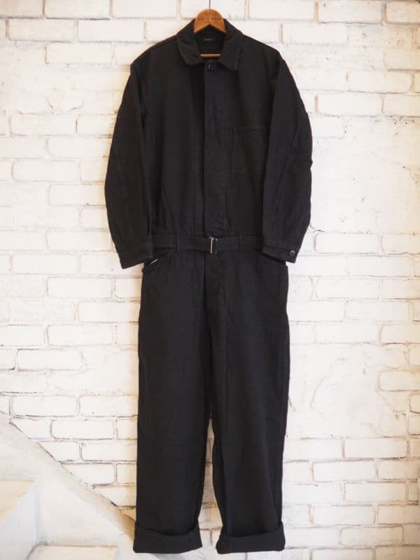 デニムオールインワン[ブラック]