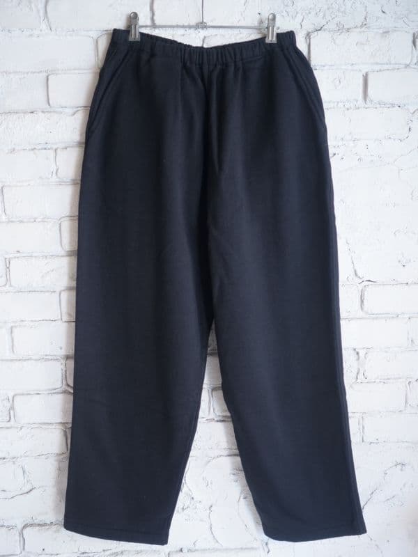 コモリ コットン吊裏毛パンツ (U03-05004)[ブラック]