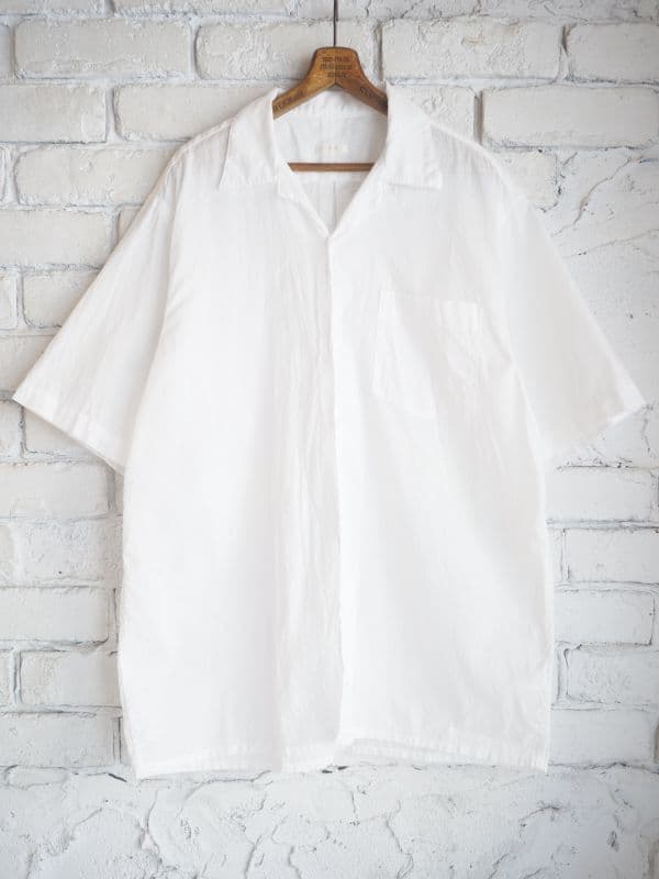 ベタシャンオープンカラーシャツ[ホワイト]