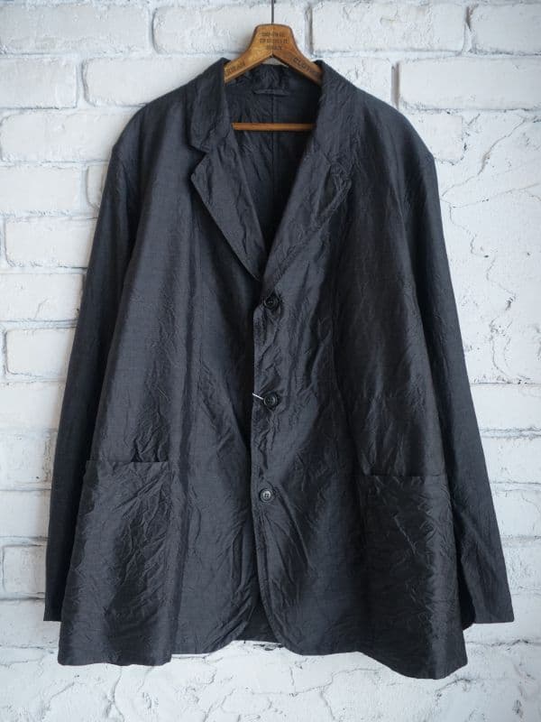 杢シルクジャケット[チャコール]