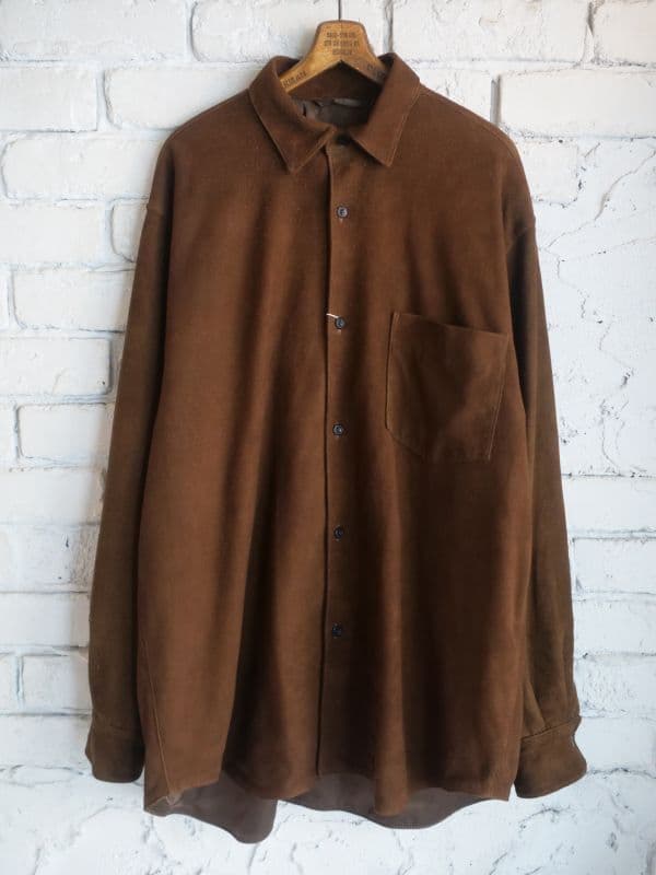 スエードコモリシャツ (U03-01014)[ブラウン]