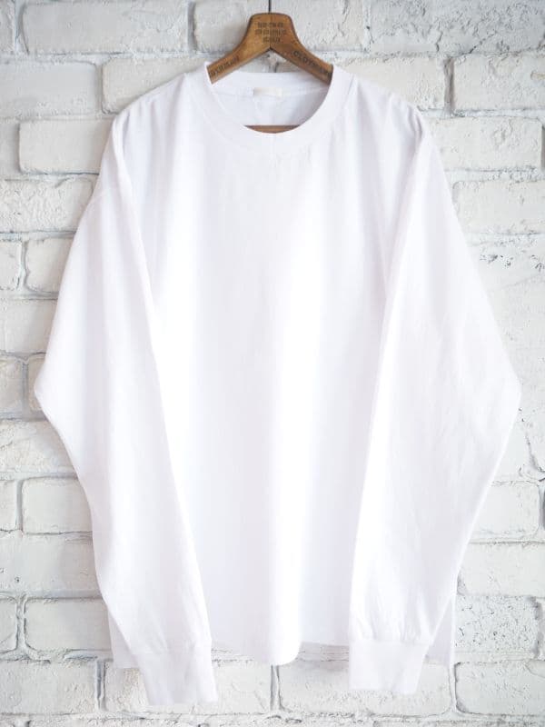 コモリ 空紡天竺 長袖Tシャツ (V01-05004)[ブラック]