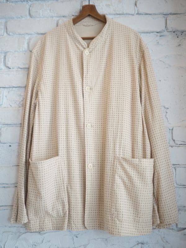 コモリ  S/Cドットスタンドカラージャケット(V01-01025)[ドット]
