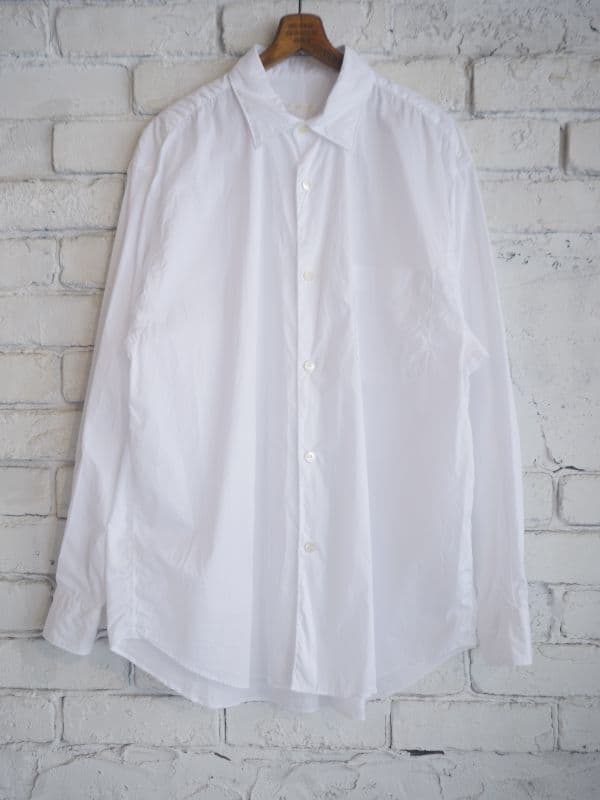 コモリ ツイルコモリシャツ (W03-02003)[ホワイト]