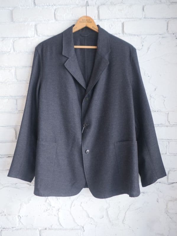コモリ カシミヤシルクジャケット (W03-01005)[チャコール]