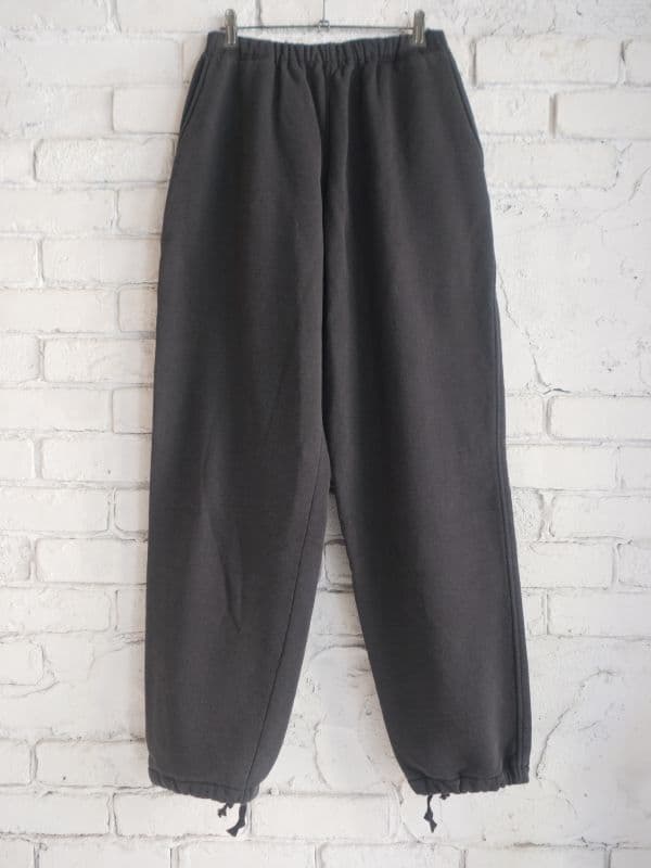 コモリ コットン吊裏毛パンツ (X01-05003)[フェードブラック]