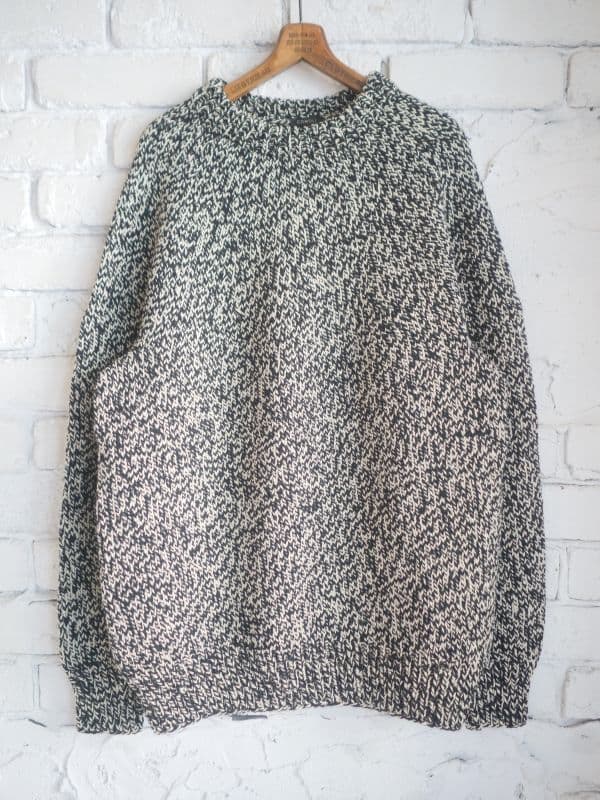 コモリ ハンドクルーネックニット(W03-06013)[ミックス]