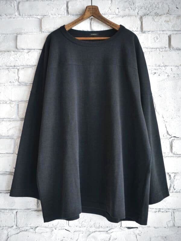 コモリ フットボールTシャツ (Y03-05004)[フェードブラック]