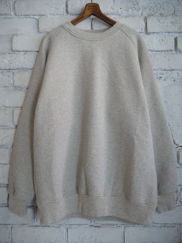 コモリ コットン吊裏毛クルーネック (Y03-05002)[ブラック]