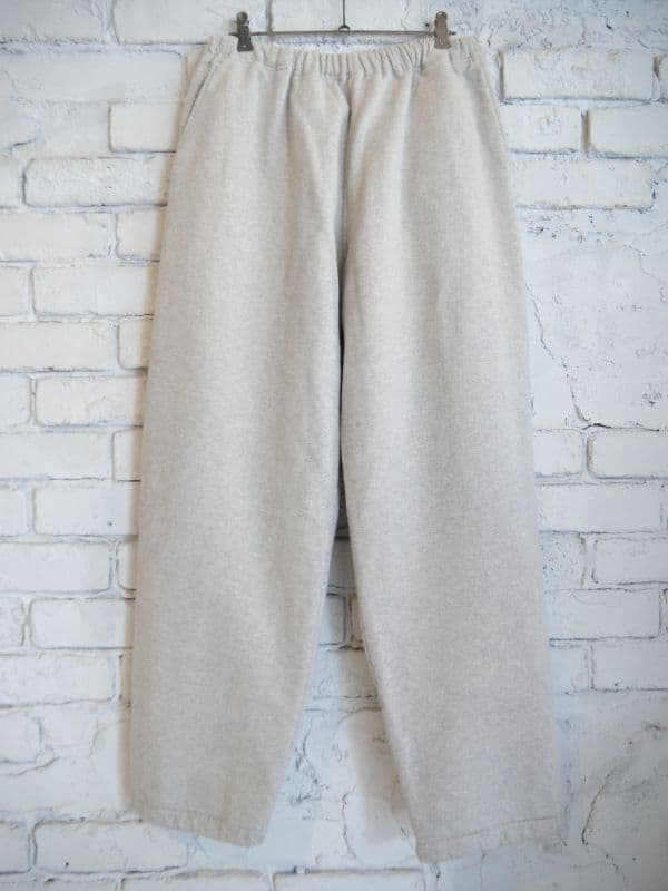 コモリ コットン吊裏毛パンツ(Y03-05003）[ヘザーグレー]