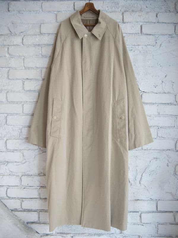 コットンギャバ バルカラーコート