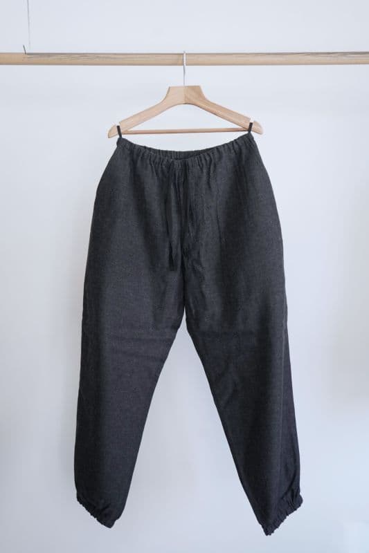 カシミヤシルク ドローストリングパンツ