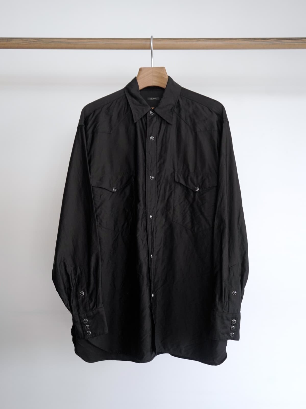 (コモリ) / コットン ウエスタンシャツ