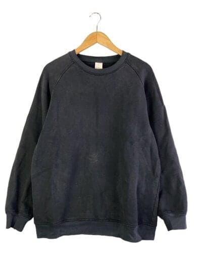 スウェット/3/コットン/BLK/無地/W03-05002