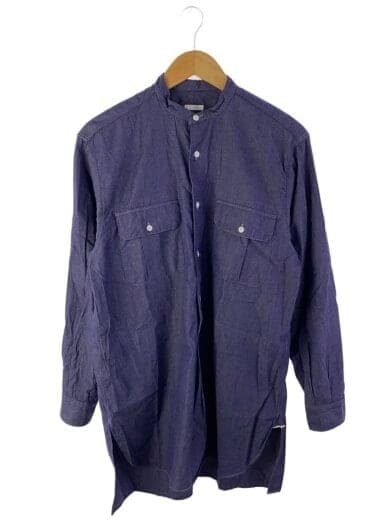 長袖シャツ/1/コットン/NVY/n03-02005/プルオーバー カーゴシャツ