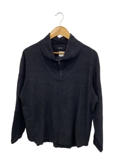 19AW/長袖Tシャツ/1/シルク/BLK/無地/Q03-05018