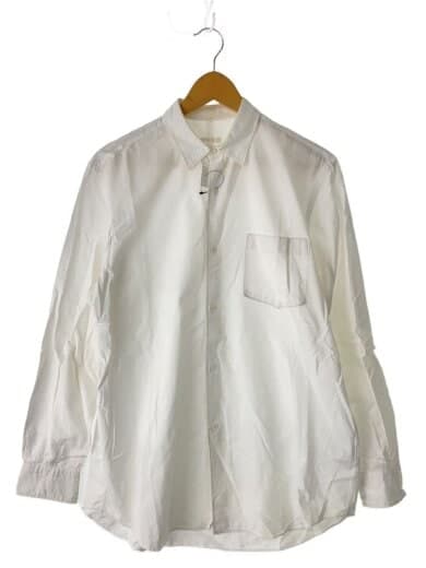 長袖シャツ/コモリシャツ/2/コットン/WHT/無地/N03-02002