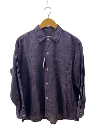 長袖シャツ/3/コットン/NVY/Q03-02005//