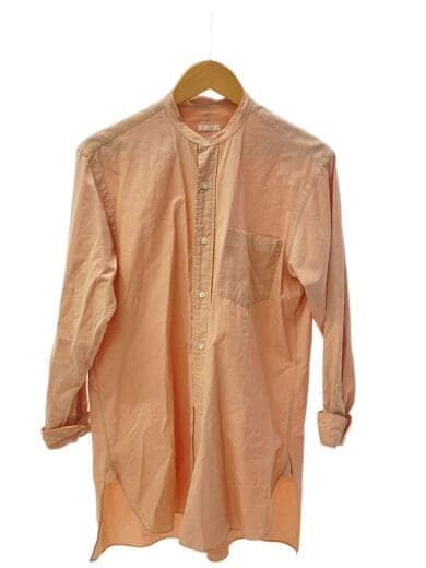 BAND COLLAR L/S SHIRT 長袖シャツ/-/コットン/PNK/M01-02002