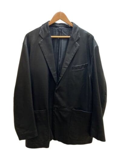 テーラードジャケット/3/レザー/BLK/無地/Y03-01021//