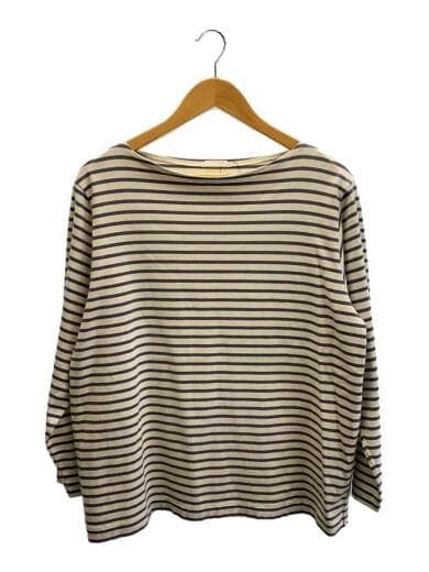 ボーダーボートネックカットソー/1/コットン/BEG/ボーダー/R01-05017