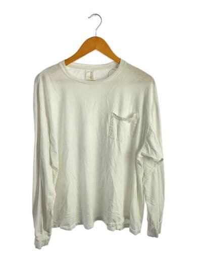 長袖Tシャツ/4/コットン/WHT/Z01-05016//