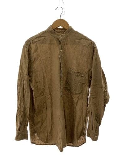 長袖シャツ/1/コットン/BEG/R01-02004//