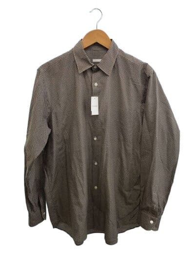 長袖シャツ/-/コットン/BEG/ドット/K01-02004