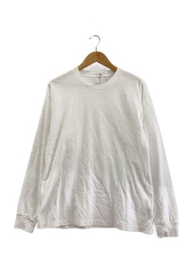 長袖Tシャツ/2/コットン/WHT/T01-05004/21SS/空紡天竺長袖クルーネック長袖Tシャ//