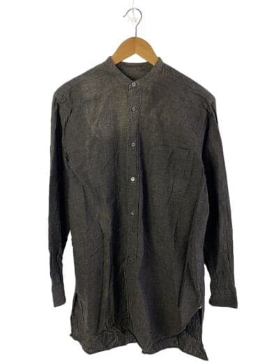 ベタシャン/バンドカラーシャツ/長袖シャツ/1/コットン/GRY/K01-02006