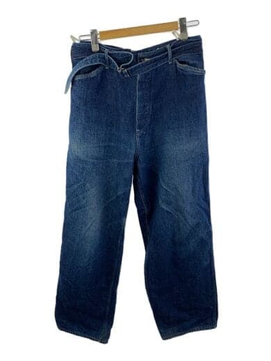 20SS/BELTED DENIM PANTS/3/デニム/IDG/R01-03011//