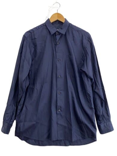 18SS/シルクコモリシャツ/長袖シャツ/2/シルク/NVY/M01-02003//