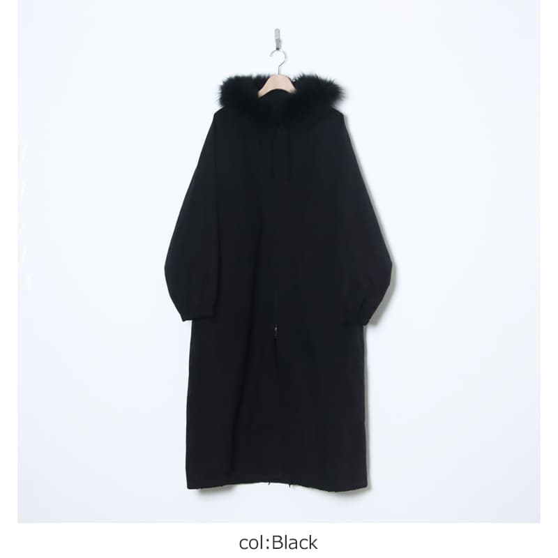 フーデッド ロングコート