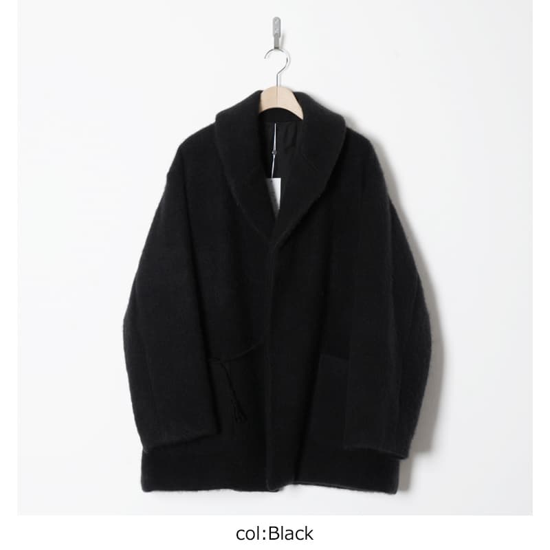 カシミヤ ショールカラーコート