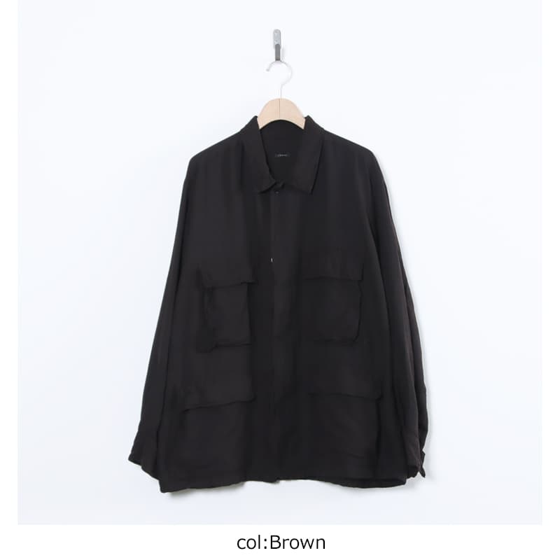 (コモリ) / シルクコットン B.D.Uジャケット / BROWN