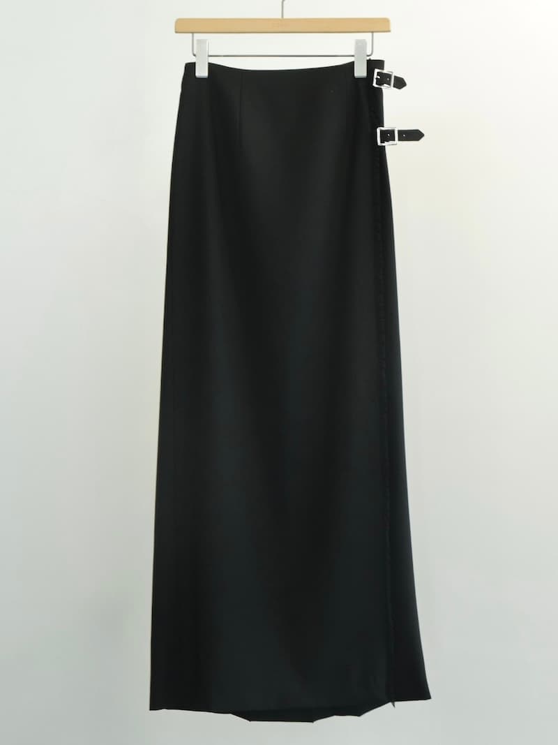 (コモリ) / ブラック スコティッシュスカート