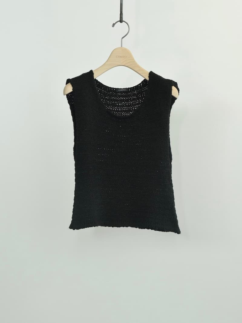 シルク ノースリーブニットトップ(women's)