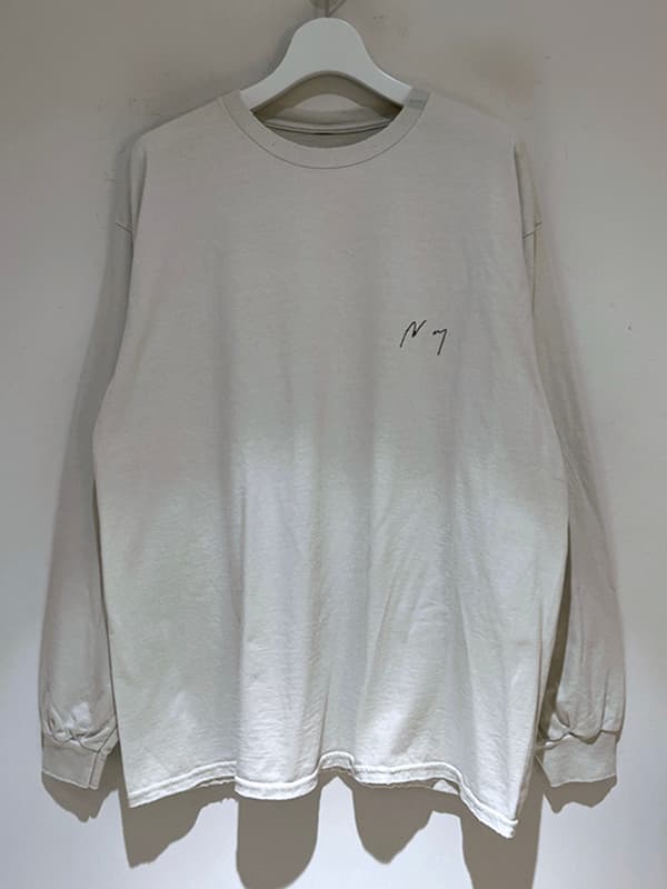 EMBROIDERY DYED LS T-SHIRT