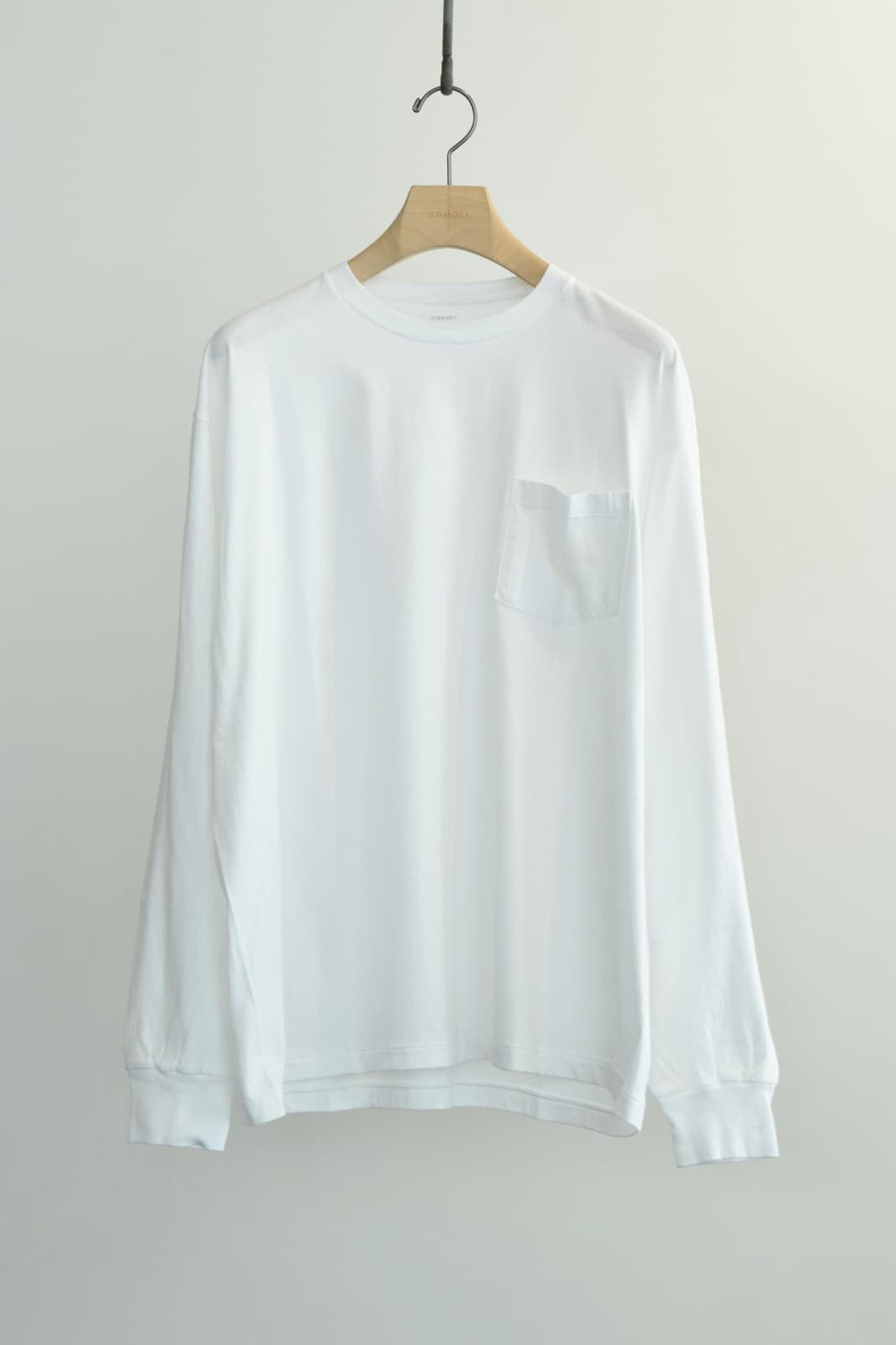 (コモリ)  　サープラス 長袖シャツ - WHITE