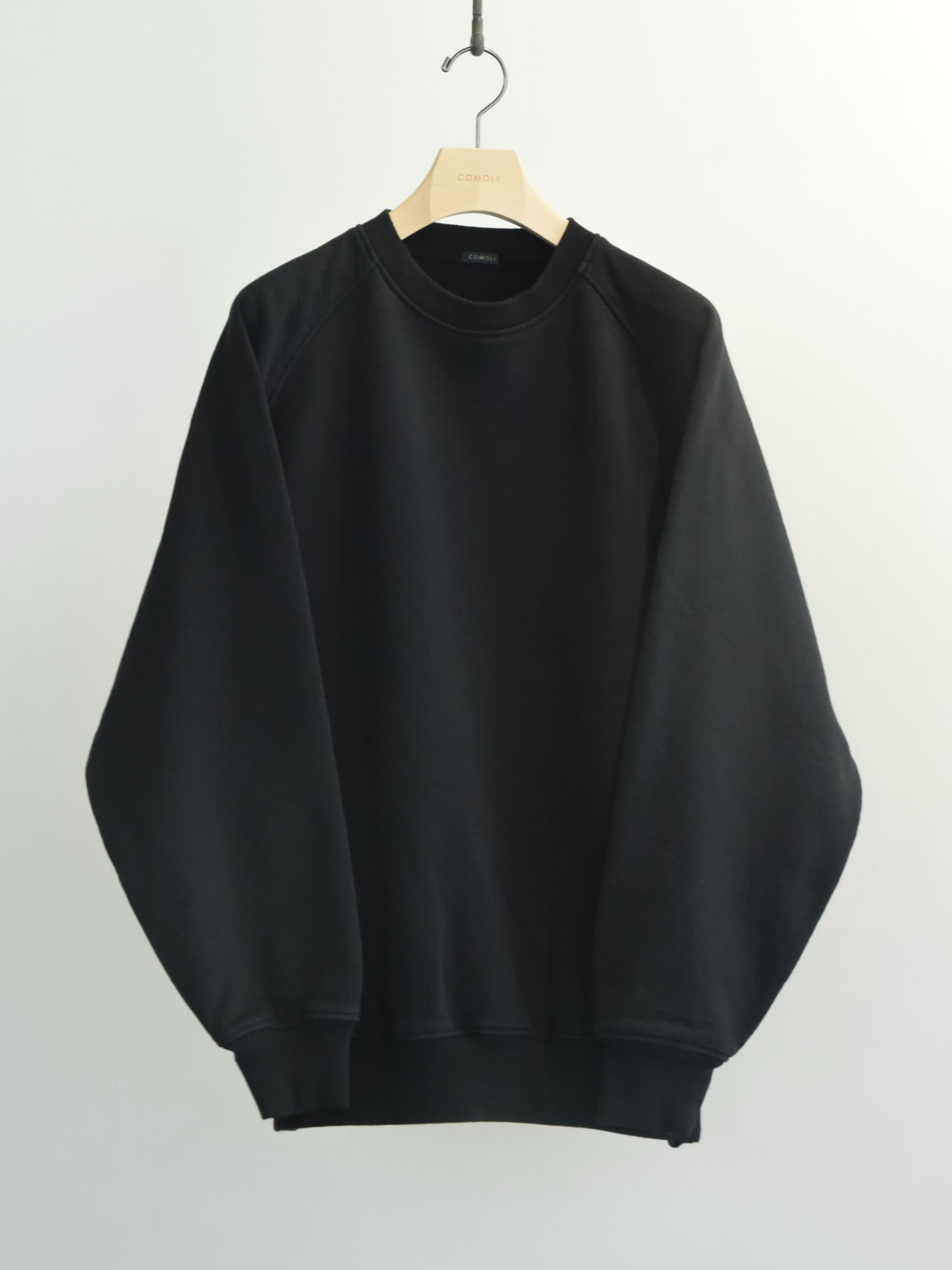 COMOLI コットン裏毛 クルーネック