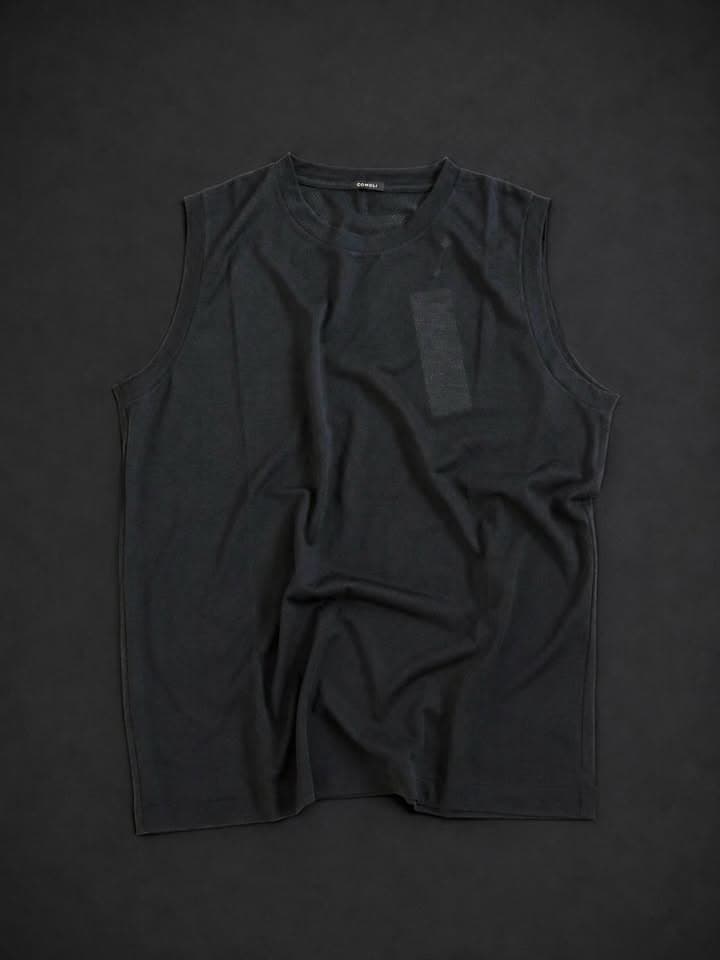 COMOLI ウールメッシュ ノースリーブ