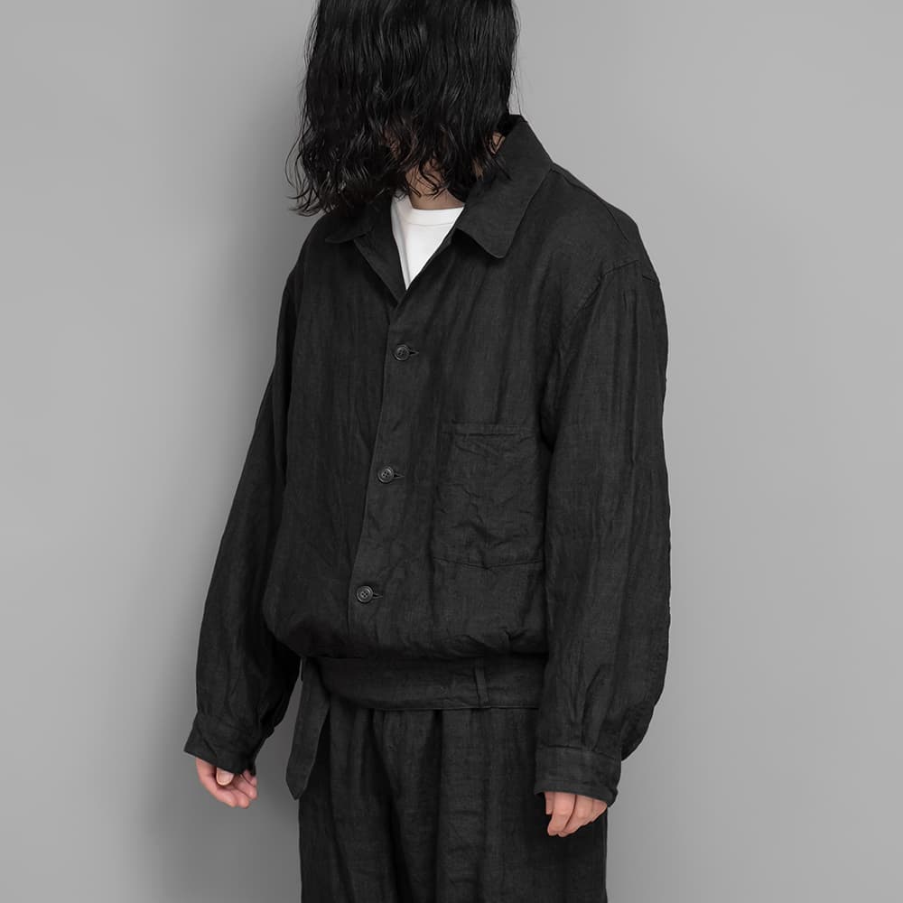 COMOLI / リネンベルテッドジャケット