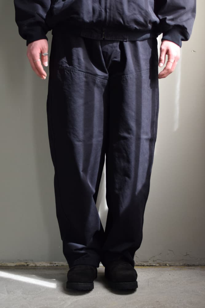 (コモリ) ポストワークツイル ハンティングパンツ [BLACK]